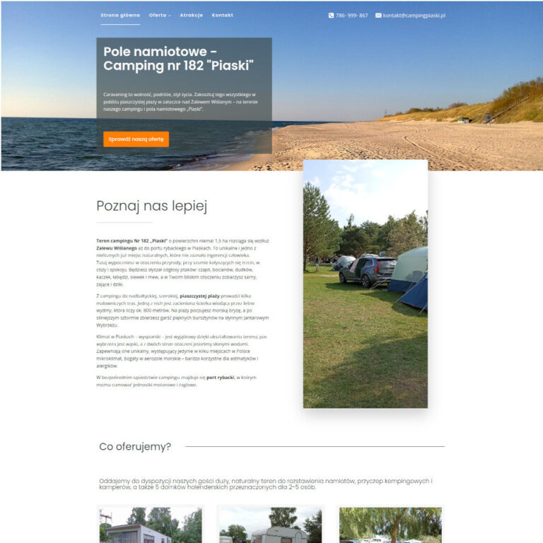 Kemping w Piaskach